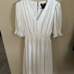 DKNY White Midi Dress Size 6